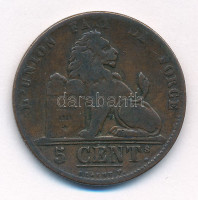 Belgium 1848. 5C Cu T:2-,3Belgium 1848. 5 Centimes C:VF,FKrause KM# 5.1