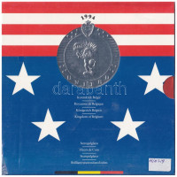 Belgium 1994. 50c - 50Fr (10xklf, 5x vallon, 5x flamand) forgalmi sor + 'Labdarúgó Világbajnokság az Amerikai Egyesült Államokban' emlékveret szettben, karton dísztokban, eredeti, bontatlan fólia csomagolásban T:1 Belgium 1994. 50