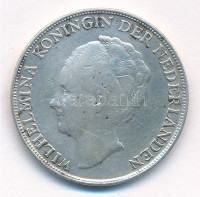 Curacao 1944D 1G Ag T:2-Curacao 1944D 1 Gulden Ag C:VF