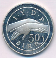 Etiópia 1982. 50B Ag 'Fogyatékkal Élők Nemzetközi Éve' T:AU (eredetileg PP) ujjlenyomatos Ethiopia 1982. 50 Birr Ag 'International Year of Disabled Persons' C:UNC (originally PP) fingerprints Krause KM#66