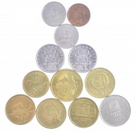 Görögország 1988-2004. 2Dr-500Dr (12db, 11xklf, közte forgalmi emlékérmék) T:1--2-Greece 1988-2004. 2 Drachmes - 500 Drachmes (12pcs, 11xdiff, within circulating commemorative coins) C:AU-VF