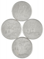 Kanada 2007. 25c Ni '2010-es Téli Olimpia, Vancouver' (4xklf) forgalmi emlékkiadások T:AU,XF patinaCanada 2007. 25 Cents Ni '2010 Winter Olympics, Vancouver' (4xdiff) circulating commemorative coins C:AU,XF patina