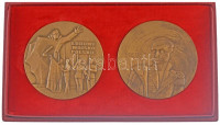 Lengyelország ~1970. 'Bem József / 1. varsói Tüzérdandár' bronz emlékérem. Szign.: Jósef Misztela (70mm) + ~1980. 'Lengyel Néphadsereg' bronz emlékérem. Szign.: AN (Andrzej Nowakowski) (70mm) mindkettő tokban T:AU patinaPoland ~1970.