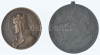 1941. 'Délvidéki Emlékérem' Zn emlékérem mellszalag nélkül, fül letört. Szign.: BERÁN L. + ~1930. 'Sanctur Emericus (Szent Imre) bronz jelvény 'Ludvig Bp.' gyártói jelzéssel T:2-,1- oxidációNMK 429.
