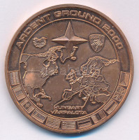 2000. 'Ardent Ground 2000 Hungary Várpalota / A Hazáért Magyar Honvédség' kétoldalas Cu emlékérem (42,5mm) T:AU