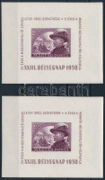1950 2 db Bélyegnap (23.) - Bem blokk (24.000) (apró gyűrődés / crease)
