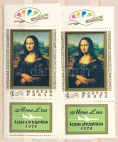 1974 10 db Mona Lisa alsó szelvénnyel (12.000)