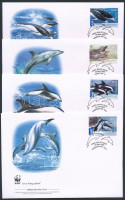 2009 WWF: Delfinek sor Mi 3205-3208 4 FDC-n