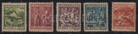 1924 Tuberkulózis sor Mi 442-446 (**Mi EUR 90,-)