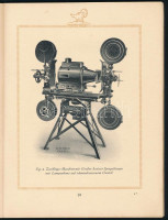 1925 Hahn-Goerz Kino-Theater-Maschinen. Cassel, Aktiengesellschaft Hahn Für Optik und Mechanik, vetítőgép katalógus, prospektus, német nyelven, szövegközti illusztrációkkal, 64 p. Ritka!