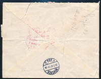 1932 Légi levél Repülő 3 x 16f bérmentesítéssel Münchenbe küldve / Airmail cover with 48f franking to München