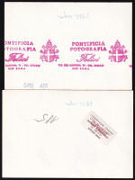 1982 II. János Pál pápa Vatikáni jelzett hivatalos fotók 2 db 14x9 cm