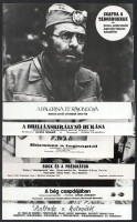 cca 1989 előtt készült külföldi filmek egy-egy jelenete, 23 db vintage produkciós filmfotó ezüst zselatinos fotópapíron, a használatból eredő (esetleges) kisebb hibákkal, 18x24 cm