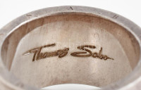 Ezüst (Ag) Thomas Sabo gyűrű, jelzett, méret 56, bruttó: 21,9 g