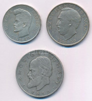 1948. 5Ft Ag 'Petőfi' + 10Ft Ag 'Széchenyi' + 20Ft Ag 'Táncsics' 'Szabadságharc sor' T:AU,XF patina Adamo EM1, EM2, EM3