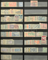 Főleg régi vegyes külföldi bélyegek kb az 1850-1940 közötti időszakból, sok gyarmati érték, sok klasszikus berakó lapokon
