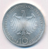 Német Szövetségi Köztársaság 1989D 10M Ag 'Bonn 2000' T:1,1-Federal Republic Germany 1989D10 Mark Ag 'Bonn 2000' C:Unc, AUKrause KM# 172