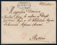 1819 Portós levél / Unpaid cover 'GR:WARDEIN' - Pest