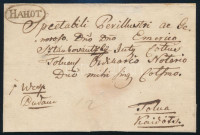 ~1830 Portós levél / Unpaid cover 'HAHOT' - Tolna