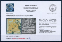 1850 1kr HP Ia, narancs, vízjelrészlettel / orange, watermark detail '(WIESE)LBURG' Certificate: Strakosch