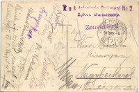 1915 Lublin, Filologische Männerschule / Meska szkola filologiczna / philological school + 'K.u.K. Infanterie Regiment Nr. 2. 2/XVI. Marschkomp' 'HADTÁP-POSTAHIVATAL 125' (EK)