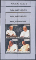 2005 II. János Pál pápa halála arany/ezüst kisívsor Mi 2976-2991