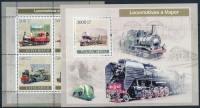 2007 Vasút kisív + blokk,Railway minisheet + blockMi 3623-3626 + 612