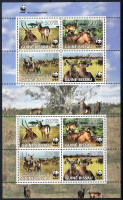 2008 WWF: Vízi antilop kisív Mi 3919-3922