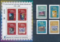 2005 75 éves a Médica folyóirat sor + blokk Mi 1775-1778 + 82