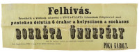 1904 Nagykőrös a Posta palota bokrétaünnepségének plakátja 63x22 cm