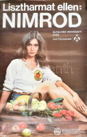 Lisztharmat ellen Nimrod, plakát, szakadásokkal, 76×50 cm