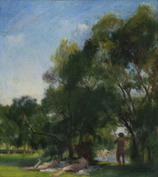 Benkhard Ágost (1882 - 1961): Fürdőzők, 1922