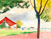 Bornemisza Géza (1884-1966): Summer at Lake Balaton (Tihany), 1960