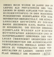 Weiberherrschaft die Geschichte der körperlichen und der seelischen Erlebnisse des Julian Robinson nachmaligem Viscount Lady Wood. Leipzig, 1909, Privatdruck. 473. számozott példány. Kiadói szecessziós egészbőr kötés, kopottas állapotban.