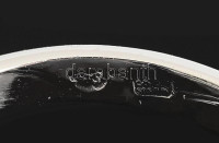 Fehérarany gyűrű kék zafír (1,97 ct) és 0,07 ct / db brillel 2,5 g, m: 50 Tanúsítvánnyal