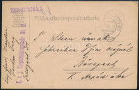 1915 Tábori posta levelezőlap 'K.u.k. Korpstrainkommando Nr. 15.' + 'FP 314'