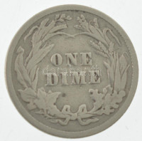 Amerikai Egyesült Államok 1907. 1d (10c) Ag 'Barber' T:VF,F USA 1907. 1 Dime (10 Cents) Ag 'Barber Dime' C:VF,FKrause KM#113