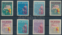 1962 Európa (I-II.) fogazott és vágott sor Mi 683-689, 689-692