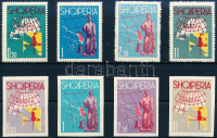 1962 Európa (I-II) fogazott és vágott sor Mi 683-686 + 689-692
