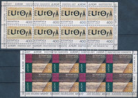 2003 Europa CEPT: Plakátművészet 2 klf bélyegfüzetlap Mi 488-489