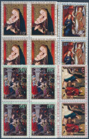 1969 Festmények sor négyestömbökben Mi 399-402