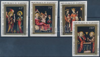1970 A 'rajnai iskola' festményei vágott sor Mi 439-442