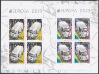 2013 Europa CEPT Postai járművek bélyegfüzet Mi MH 12