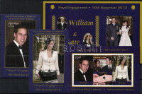 2011 William herceg és Kate Middleton - királyi eljegyzés sor Mi 619-620 + kisív Mi 621-630 + 4 klf blokk Mi 93-96