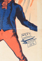 Anthony Adverse. Moziplakát (filmplakát, rácsplakát), 1937. Fredric March és Olivia de Havilland szereplésével. Litográfia, papír. Muskovszky László (1902-?) grafikája, jelzett a litográfián balra fent. Kuti és Csertyánszky Nyomda.