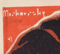 Anthony Adverse. Moziplakát (filmplakát, rácsplakát), 1937. Fredric March és Olivia de Havilland szereplésével. Litográfia, papír. Muskovszky László (1902-?) grafikája, jelzett a litográfián balra fent. Kuti és Csertyánszky Nyomda.