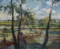 Kotász Károly (1872-1941): Tájkép alakkal