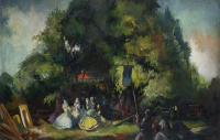 Istókovits Kálmán (1898-1990): Karádi búcsú, 1935