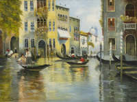 Krecsmár István (20. századi festő): Velencei Canal Grande