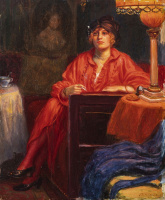 Jendrassik Jenő (1860-1919): Budoárban, 1913